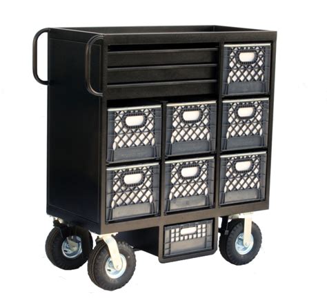 crate mini cart backstage equipment