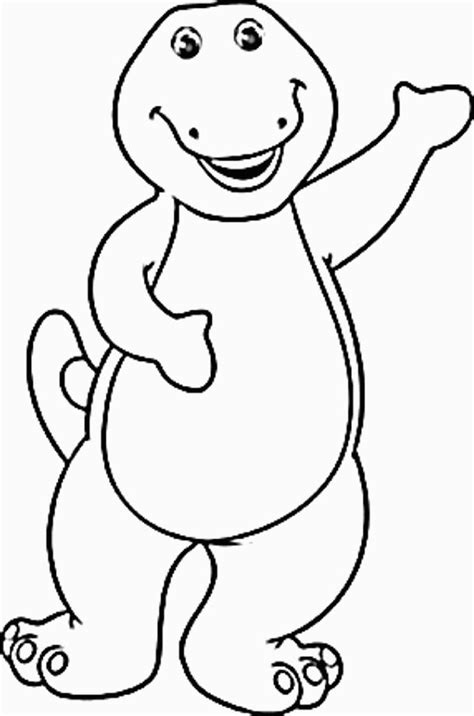 barney coloring pages  toddlers boringpopcom