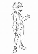 Big Hero Hiro Hamada Coloring Pages Printable Categories Coloringonly sketch template