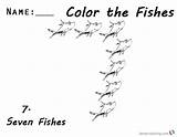 Fish Coloring Seuss Dr Pages Number Two Printable sketch template