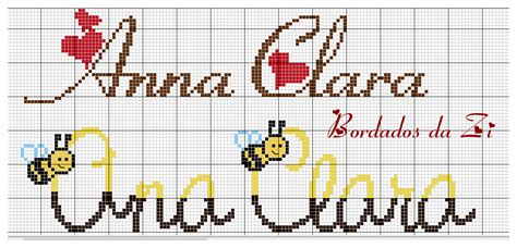 anna clara ponto cruz minnie nomes em ponto cruz ponto cruz