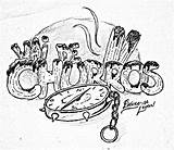 Churros sketch template