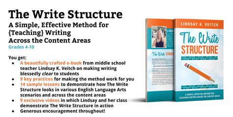 write structure  simple effective method  teaching writing