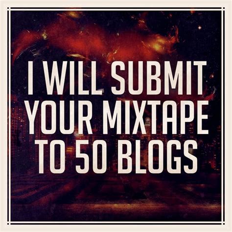 submit your mixtape to 50 blogs by topleft fiverr