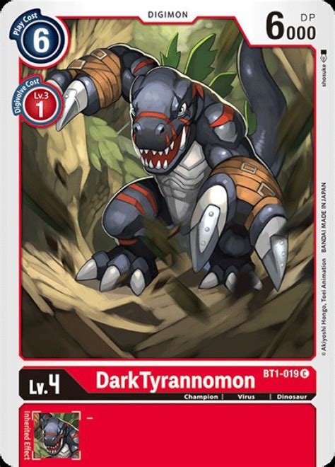 digimon trading card game   single card common darktyrannomon bt  toywiz