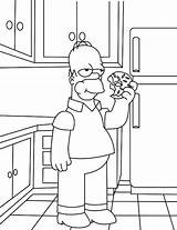 Simpson Homer Kolorowanki Simpsonowie Malowanka Doughnut Kolorowanka Topcoloringpages sketch template