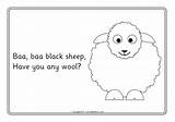 Baa Sheep Colouring Sheets sketch template