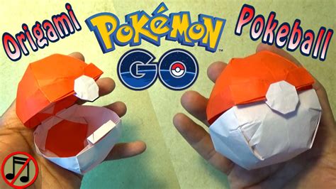 Origami Pokeball That Opens No Music Pokemon Go Youtube