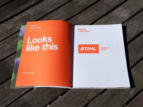 stihl making  easy brand guidelines  behance