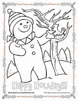 Coloring Holidays Happy Pages Holiday Printable Winter Santa Bird Snowman Getcolorings Kids Site Privacy Policy Terms Copyright Links Map Front sketch template