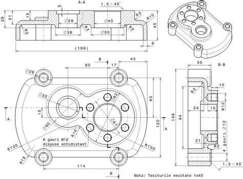 technical drawing   electric motor