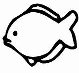 Fish Outline Clipart Outlines Colouring Children Library Coloring Pages Sheet sketch template