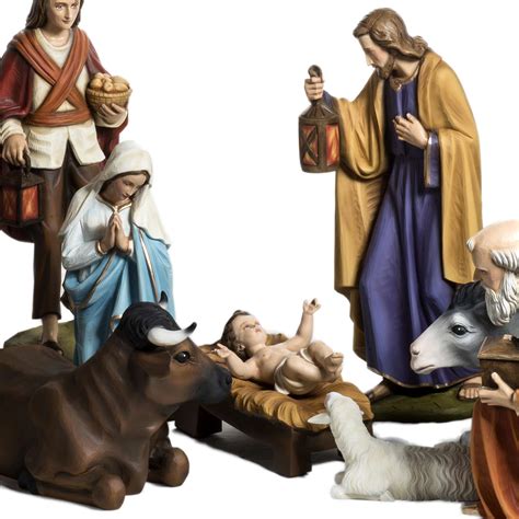 nativity scene fiberglass figurines  cm  sales  holyartcouk