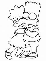 Simpson Bart Colorare Disegni Simson Abbraccia Colorier Bestof Drawing Cartoni Coloradisegni Photographie Homer Famiglia Drawings Marge Groening Animati Condividi Cartonionline sketch template