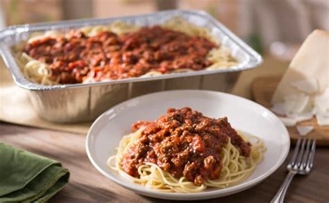Spaghetti With Meat Sauce Serves 4 6 Lunch And Dinner Menu