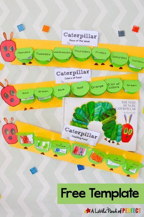 hungry caterpillar flap book craft   template  craft templates