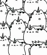 Pusheen Coloring Pages Cat Unicorn Kawaii Cute Printable Book Sheets Color Kids Cartoon Colouring Cats Draw Fresh Ice Cream Adult sketch template
