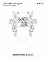 Mantling Crests Helms Heraldic sketch template