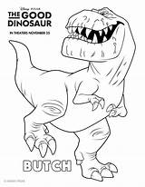 Printable Coloring Butch Dinosaur Good Disney Pdf sketch template