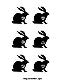print small bunny rabbit shooting range target small pets small
