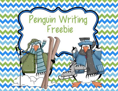 smiling and shining in second grade penguin writing paper and word