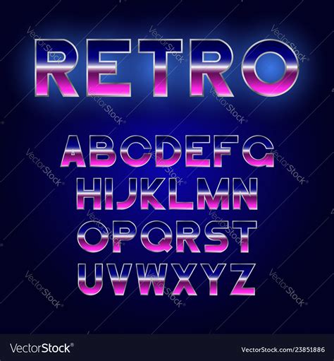 bold font royalty  vector image vectorstock
