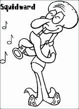 Coloring Pages Playing Friends Squidward Getdrawings sketch template