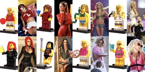 my britney minifig collection so far hoping to have a full 10 by the