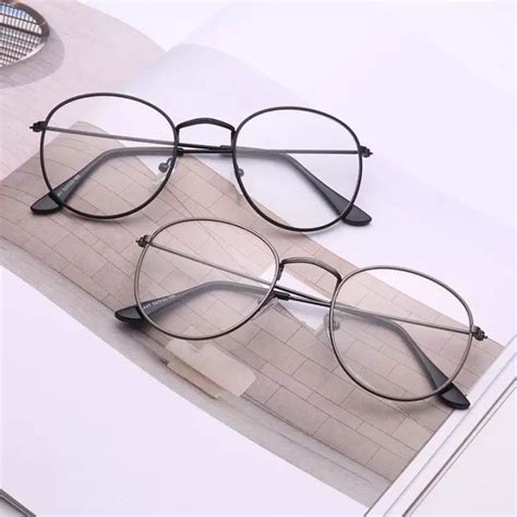 Kacamata Oval Korea Design Retro Pria Dan Wanita Di 2021 Kacamata