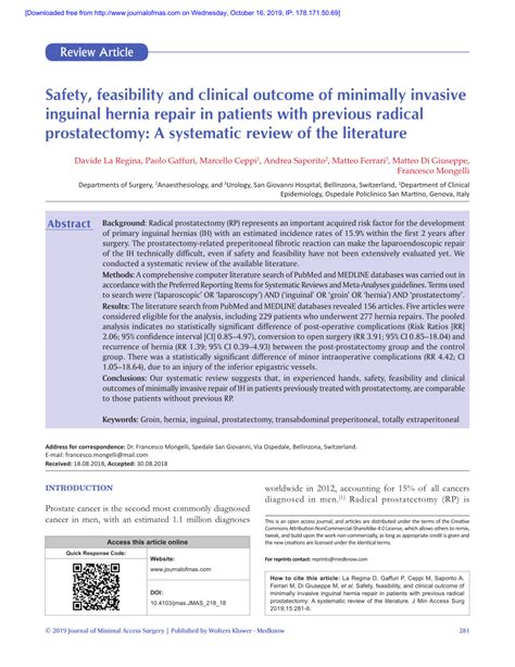 Pdf Safety Feasibility And Clinical Outcome Of