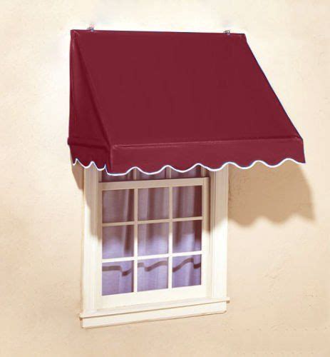 aleko  burgundy window awning door canopy  foot decorator awning httpwww