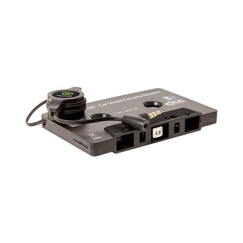 cassette adapter  mic retractable cassette player adapter black retrak