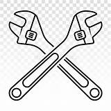 Wrench Adjustable Background sketch template