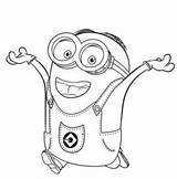 Coloring Pages Minion Bestofcoloring Happy Minions sketch template