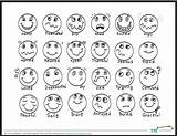 Emotions Emotion Emoji Mood Counseling Smiley Coloringhome Emotional Kindergarten sketch template