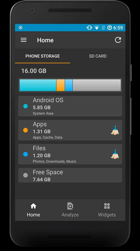 storage space  android apk