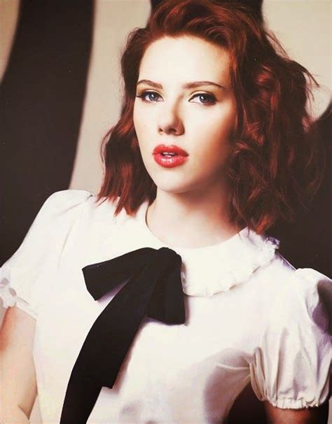 Auburn Coppery Hair Scarlett Johansson Scarlett