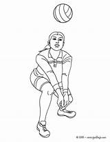 Forearm Voleibol Pase Saque Volei Hellokids Imprimir Fundamentos Abajo Tecnicos Atleta Ejercicios Línea Colorat Practicando sketch template