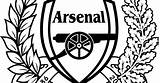 Arsenal Crest Sepak Corel Versi Cdr sketch template