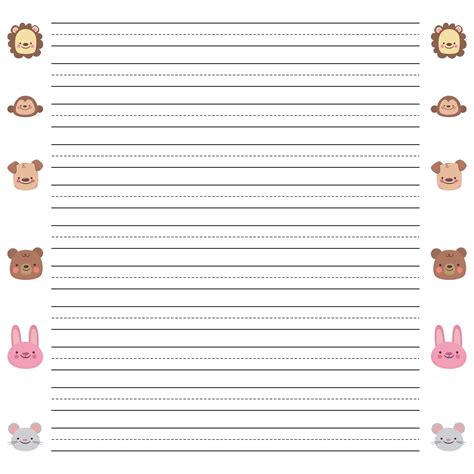 notebook paper template  word