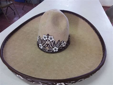 sombrero charro de lana color beich charro hats  mex   american los capomos sombrero
