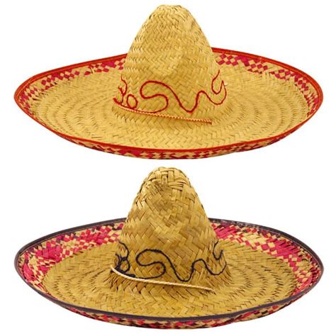 Mexican Style Sombrero Adult Fancy Dress Hat Partyrama