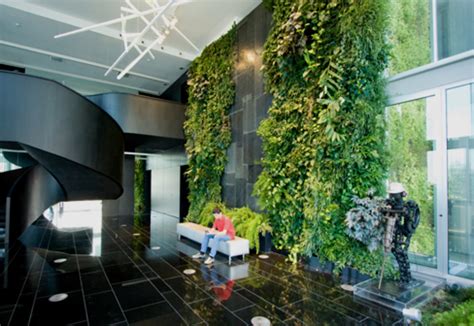 indoor wall natura towers  vertical garden design stylepark