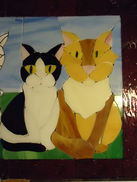 Faithsbizzar Stained Glass Art Large Stained Glass Cat S