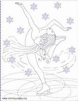 Coloring Ice Pages Princess Nicole Skating Skater Patinage Printable Florian Created Ro sketch template