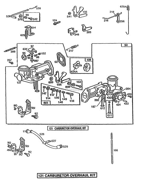 briggs  stratton carburetor parts diagram general wiring diagram