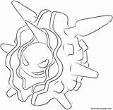 Pokemon Cloyster Coloring Pages Printable Color Draw Drawing Charizard Prints Original sketch template