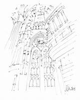 Sagrada Familia Coloring Template Pages sketch template