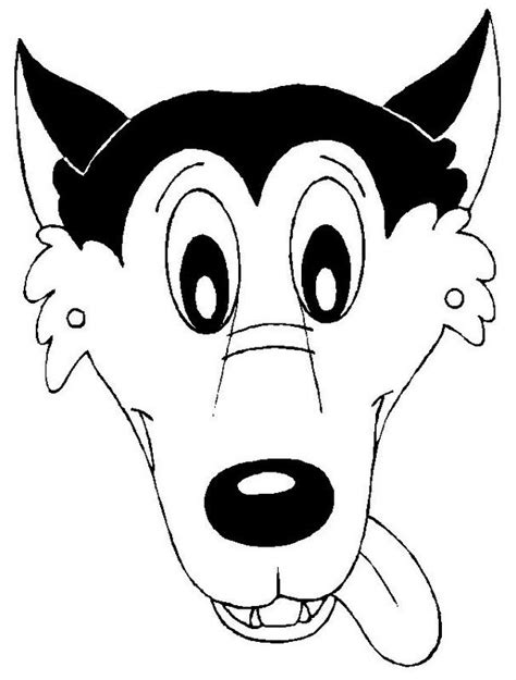 wolf mask coloring pages coloring pages disegno  bambini arte