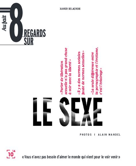 Pdf Entretien De 22 Pages Dans “huit Regards Sur Le Sexe” De Xavier